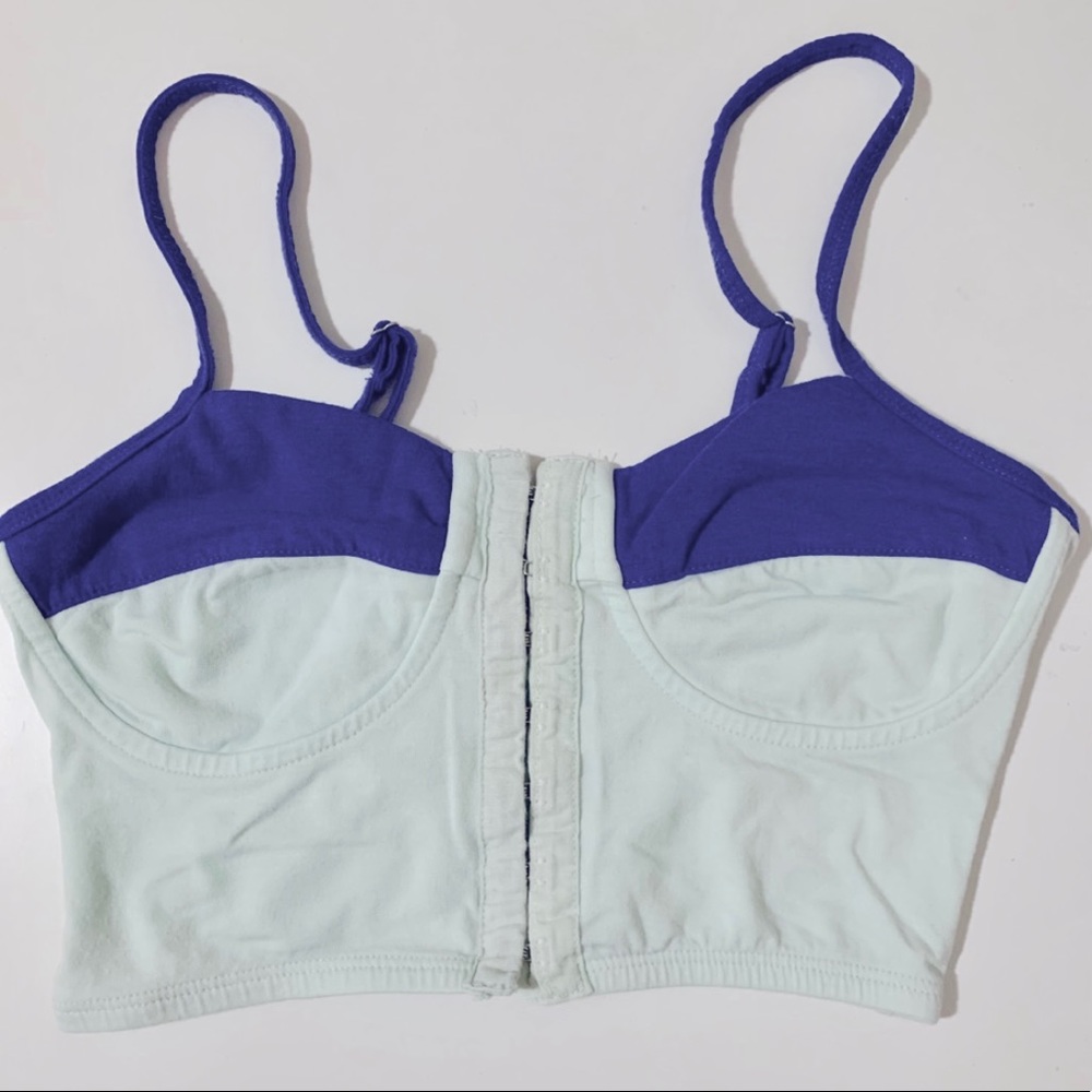 Plenty Propaganda Colour Block Corset Crop Top